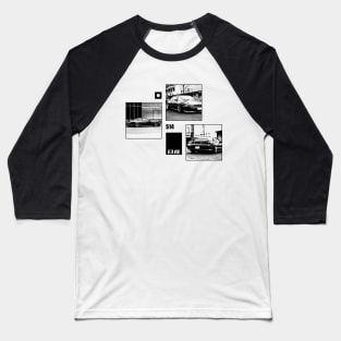 NISSAN SILVIA S14 KOUKI Black 'N White Archive Baseball T-Shirt